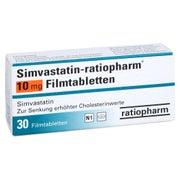 SIMVASTATIN-ratiopharm 10 mg Filmtabletten 30 St