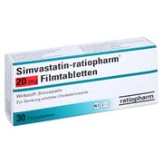 SIMVASTATIN-ratiopharm 20 mg Filmtabletten 30 St