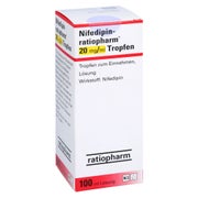 NIFEDIPIN-ratiopharm 20 mg/ml Tropfen z.Einnehmen 100 ml