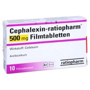 CEPHALEXIN-ratiopharm 500 mg Filmtabletten 10 St