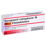 VERAPAMIL-ratiopharm N 80 mg Filmtabletten 20 St