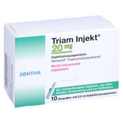 TRIAM INJEKT 20 mg Kristallsuspension in Ampullen 10X0,5 ml
