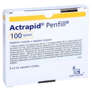 Actrapid Penfil 100 I.E./ml 5X3 ml