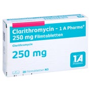 CLARITHROMYCIN-1A Ph.250mg Filmtabletten 20 St