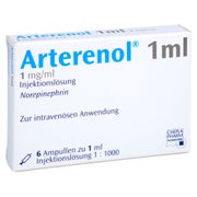 ARTERENOL 1 mg/ml Injektionslösung Ampullen 6X1 ml
