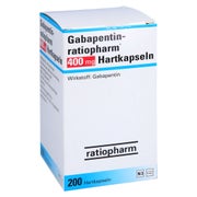 GABAPENTIN-ratiopharm 400 mg Hartkapseln 200 St