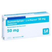 Sumatriptan-1a Pharma 50 mg Tabletten 12 St