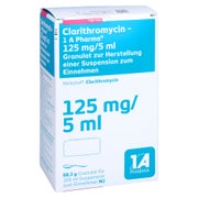 CLARITHROMYCIN-1A Ph.125mg/5ml Gran.z.Susp.-Herst. 100 ml
