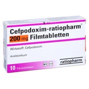 CEFPODOXIM-ratiopharm 200 mg Filmtabletten 10 St