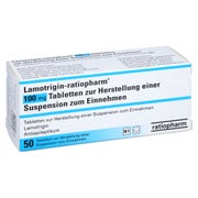 LAMOTRIGIN-ratiopharm 100 mg Tbl.z.H.e.Sus.z.Einn. 50 St