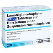 LAMOTRIGIN-ratiopharm 200 mg Tbl.z.H.e.Sus.z.Einn. 200 St