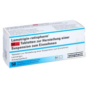 LAMOTRIGIN-ratiopharm 50 mg Tbl.z.H.e.Sus.z.Einn. 50 St