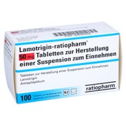LAMOTRIGIN-ratiopharm 50 mg Tbl.z.H.e.Sus.z.Einn. 100 St