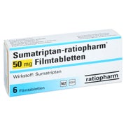 SUMATRIPTAN-ratiopharm 50 mg Filmtabletten 6 St