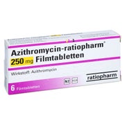 AZITHROMYCIN-ratioph.250mg Filmtabletten 6 St