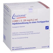 CLEXANE 2.000 I.E. 20mg/0,2ml ILO F.Sp.+Sich-Sys. 20 St