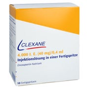 CLEXANE 4.000 I.E. 40mg/0,4ml ILO F.Sp.+Sich-Sys. 10 St