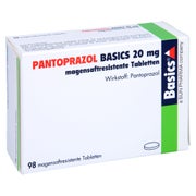 PANTOPRAZOL BASICS 20 mg magensaftres.Tabletten 98 St