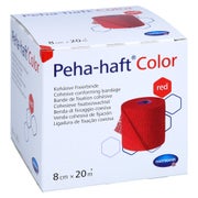 Peha-haft Color Fixierbinde 8 cmx20 m ro 1 St