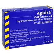 Apidra 100 E/ml 10X3 ml