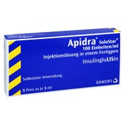 APIDRA 100 E/ml SoloStar Inj.-Lsg.i.e.Fertigpen 5X3 ml