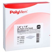 Polymem Wund Pad Silber n.klebend 5x5 cm 20 St