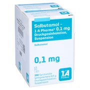 SALBUTAMOL-1A Ph.0,1 mg Druckgasinh.2x200 Hub 2 St