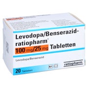 LEVODOPA/Benserazid-ratiopharm 100 mg/25 mg Tabl. 20 St