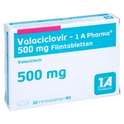 VALACICLOVIR-1A Pharma 500 mg Filmtabletten 10 St