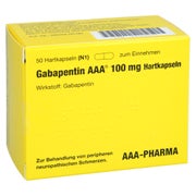 Gabapentin AAA 100 mg Hartkapseln 50 St