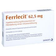 Ferrlecit 62,5 mg Inj.Lsg.bzw.Konz.Her.I 6X5 ml