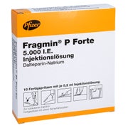 FRAGMIN 5.000 I.E. P Forte Inj.L.i.e.FS.m.Sich-Sy. 10 St