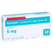 Amlodipin-1a Pharma 5 mg Tabletten N 20 St