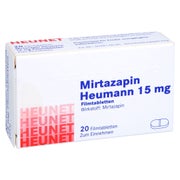 MIRTAZAPIN Heumann 15 mg Filmtabl.Heunet 20 St