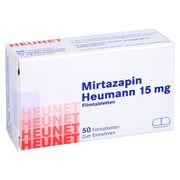 MIRTAZAPIN Heumann 15 mg Filmtabl.Heunet 50 St