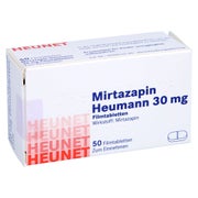 MIRTAZAPIN Heumann 30 mg Filmtabl.Heunet 50 St