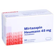 MIRTAZAPIN Heumann 45 mg Filmtabl.Heunet 50 St