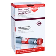 HUMALOG Mix 50 100 E/ml KwikPen Injektionssusp. 10 St