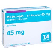 MIRTAZAPIN-1A Pharma 45 mg Schmelztabletten 48 St