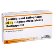 ESOMEPRAZOL-ratiopharm 20 mg magensaftr.Hartkps. 30 St