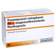 ESOMEPRAZOL-ratiopharm 40 mg magensaftr.Hartkps. 60 St