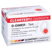 D-dimer Cleartest Vollblut TVT LE DIC 10 St