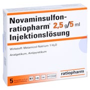 NOVAMINSULFON-ratiopharm 2,5 g/5 ml Inj.-Lsg.Amp. 5 St
