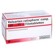 VALSARTAN-ratiopharm comp.160 mg/25 mg Filmtabl. 98 St