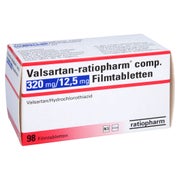 VALSARTAN-ratiopharm comp.320 mg/12,5 mg Filmtabl. 98 St