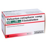 VALSARTAN-ratiopharm comp.320 mg/25 mg Filmtabl. 98 St