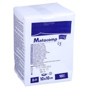 Mullkompressen 10x10 cm unst.8fach 13fäd 100 St