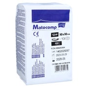 Mullkompressen 10x10 cm unst.12fach 13fä 100 St