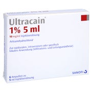 ULTRACAIN 1% Injektionslösung in einer Ampulle 6X5 ml