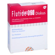 FLUTIDE 250 Diskus einzeldos.Plv.z.Inhalat. 60 St